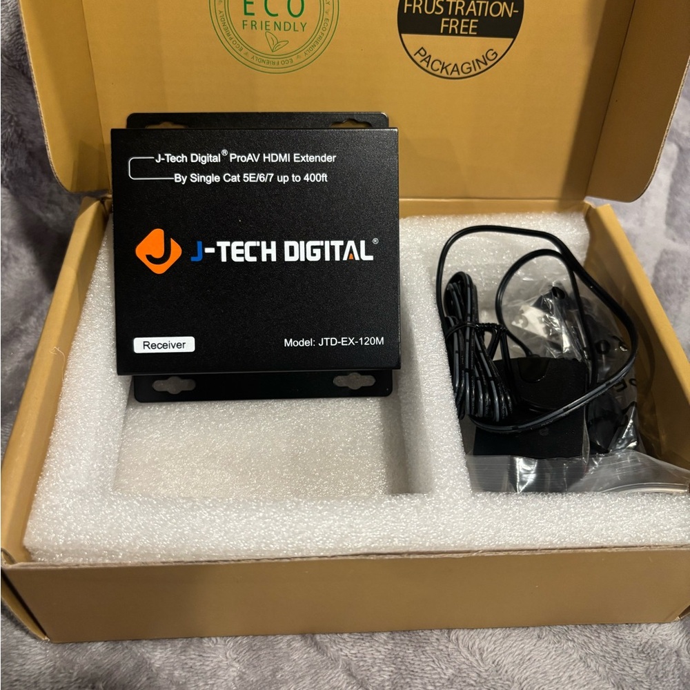 J-Tech Digital ProAV HDMI‎ Extender Over Single Cat5e/6 Cable TCP/IP 1080p